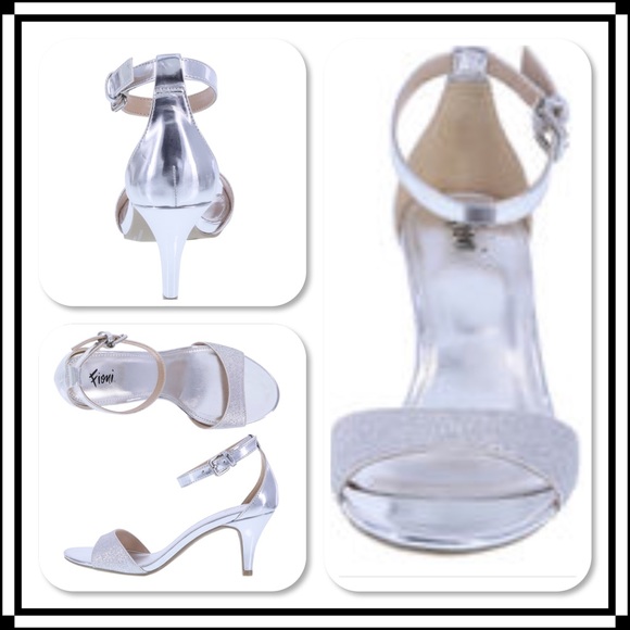 silver heels size 12 wide