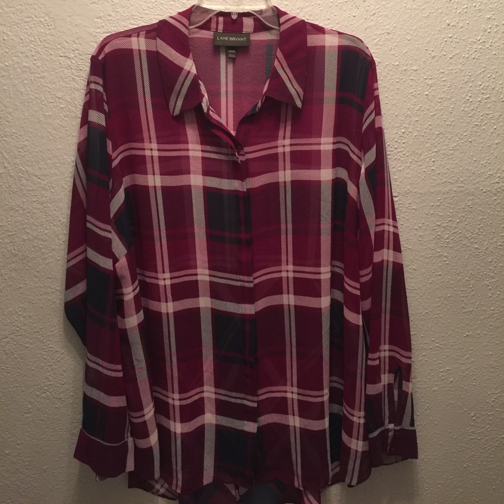 Lane Bryant sz22/24 Sheer blouse