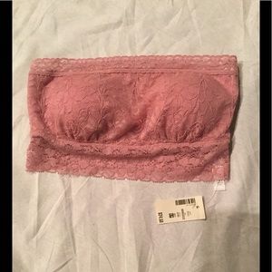 Aeropostale Lace Bandeau Pink NEW
