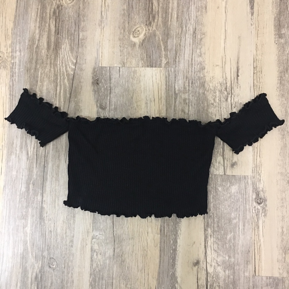 Raw Edge Crop Top