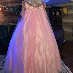 pink prom dress