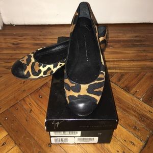 Giuseppe Zanotti Leopard Ballet Flats