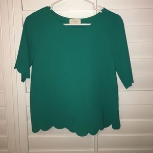 Teal/green shirt