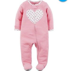 Carter's Floral Heart footie