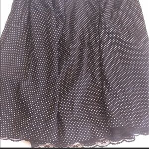 Gap Size 20 Polka Dot Navy Lined Skirt