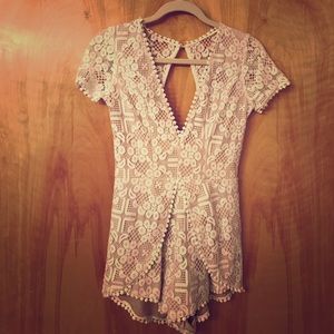 BRAND NEW Lace Boho Romper