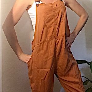 BDG light denim overalls