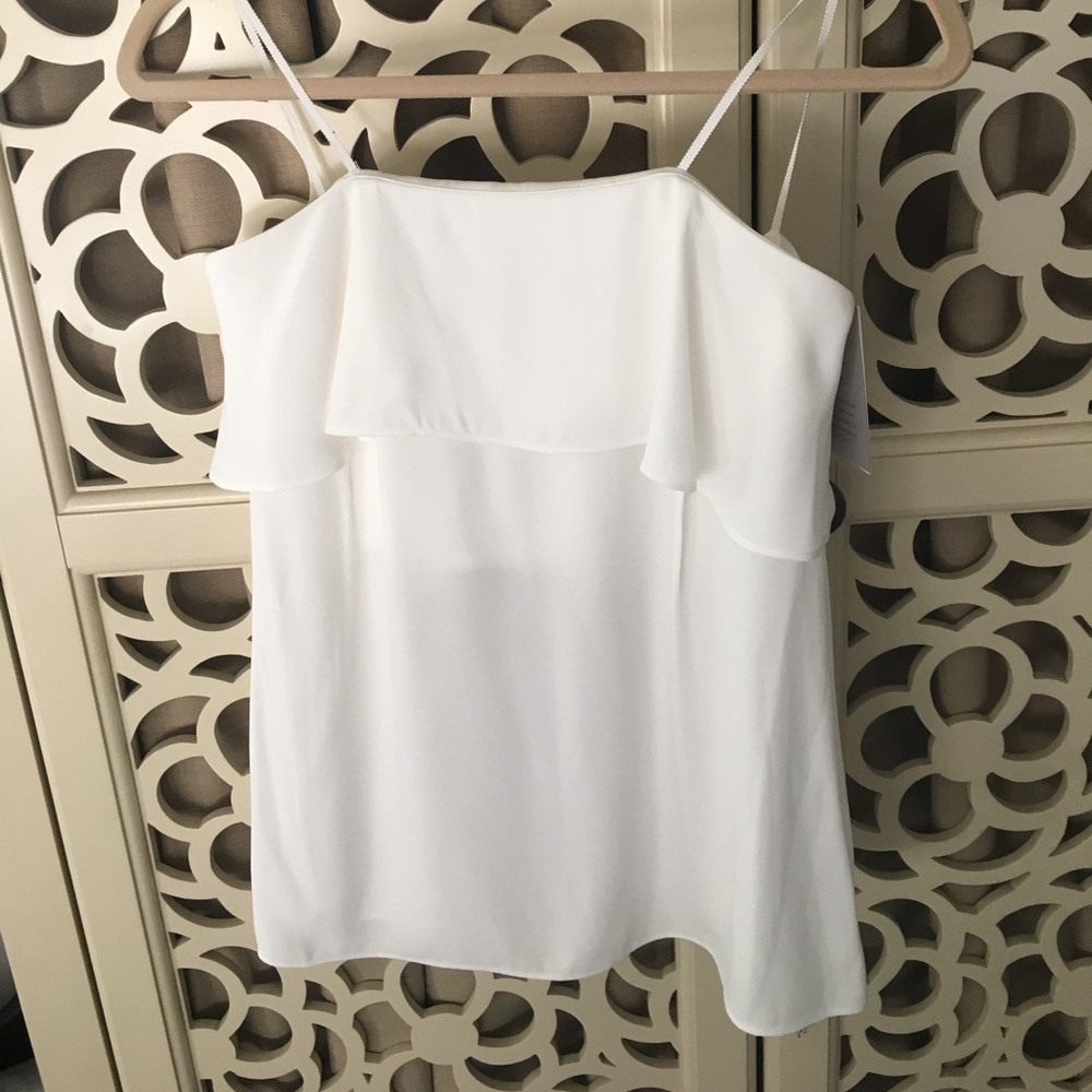 Brand new A.L.C. white ruffle strapless top - Picture 2 of 3