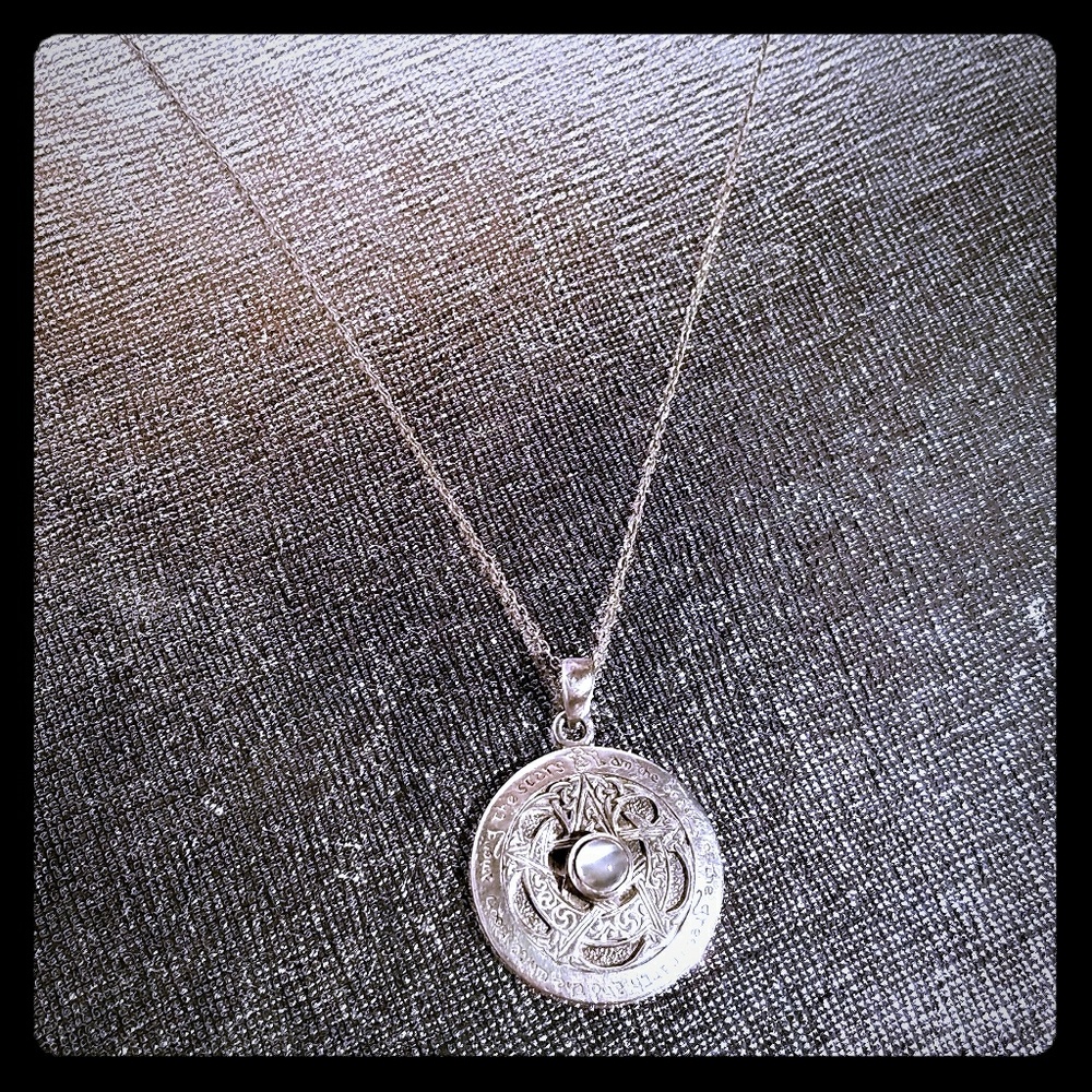Sterling silver new age necklace