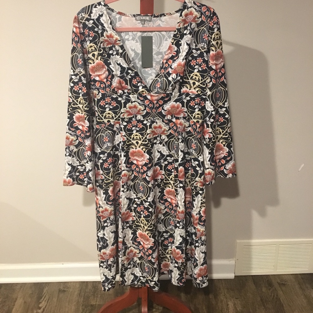 Asos Print Midi Dress