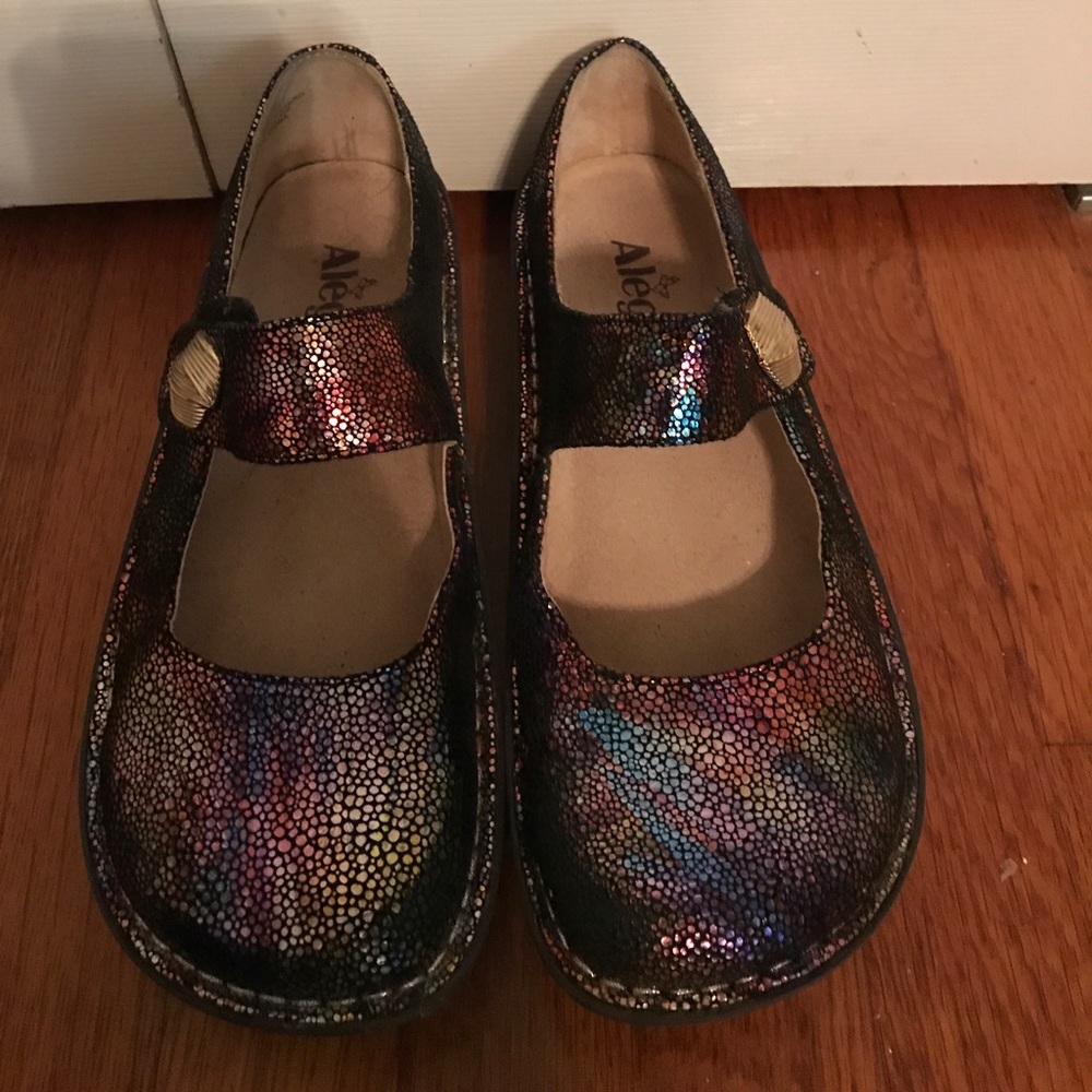 Alegria Mary Janes. Multicolor. EUC. Sz 37/ 6.5-7