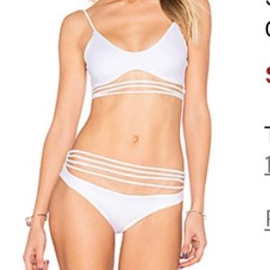 Revolve white bathing suit set