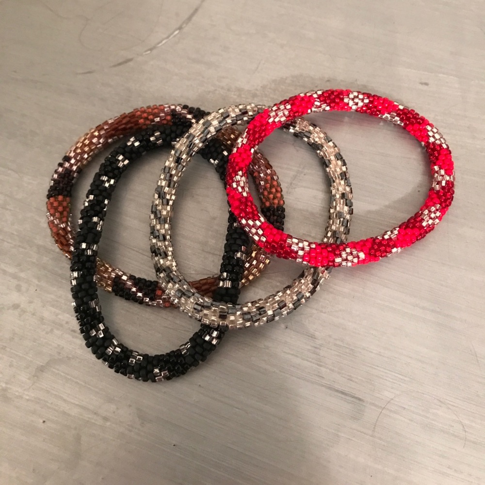 Assortment of beaded bracelets
