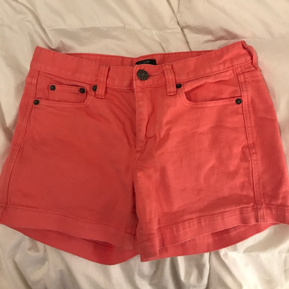 J Crew pink stretch shorts