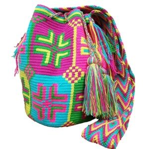 NWT HANDMADE WAYUU HANDBAG BOHEMIAN TOTE CROSSBODY