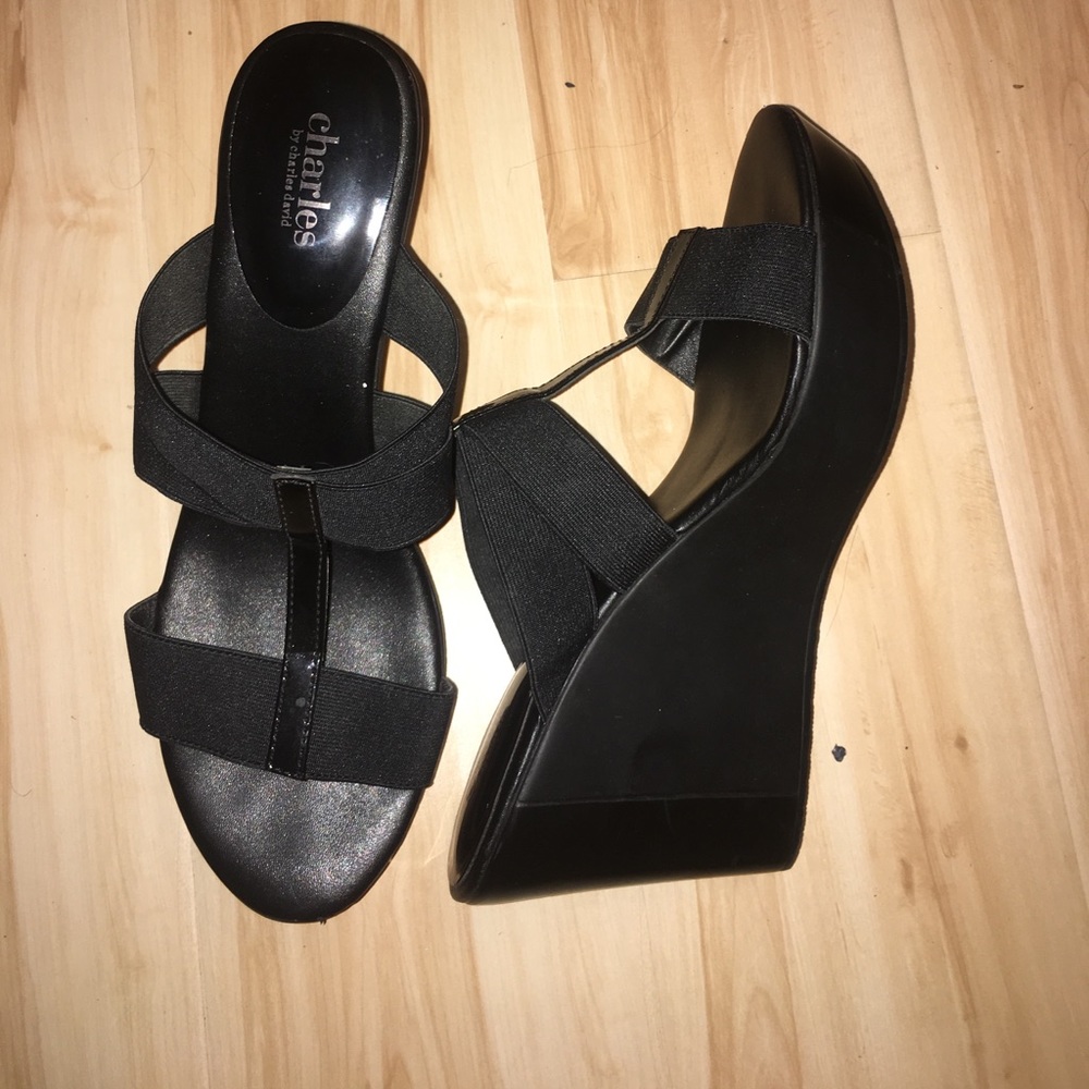 Charles by Charles David Farther Wedge Sandals