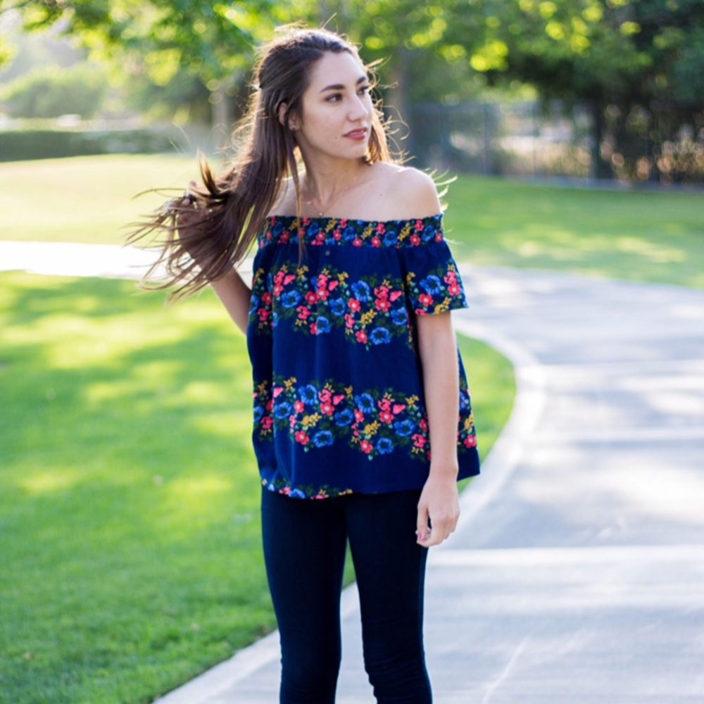 Old Navy Floral Off The Shoulder WORN ONCE
