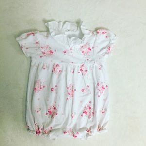 Janie and Jack flowered romper