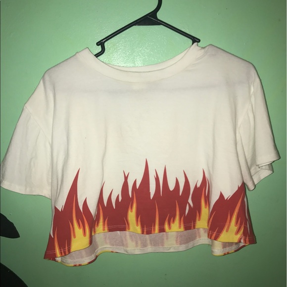 Flame Crop Top - Picture 1 of 2