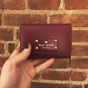 Kate Spade Red Plum Darla Wallet