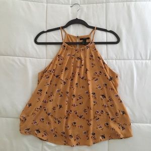 Yellow floral tank