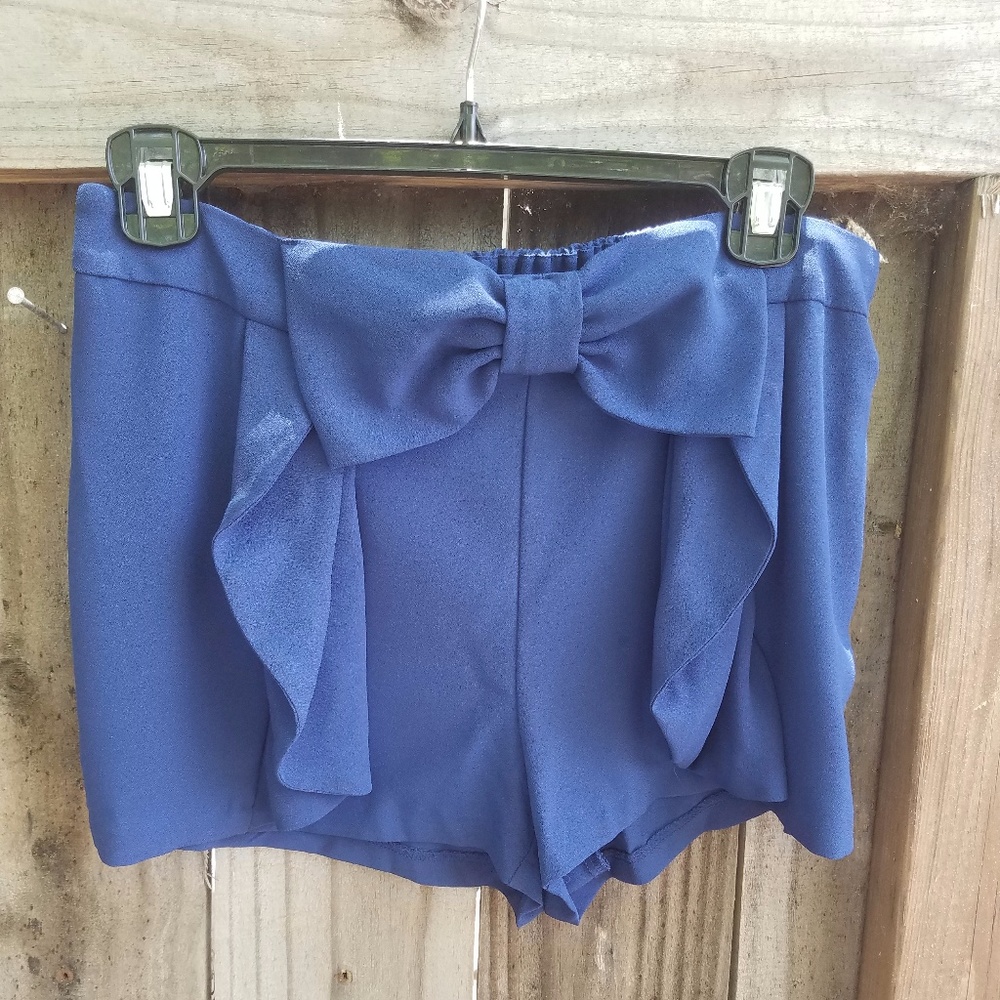Forever 21 Navy Bow Shorts