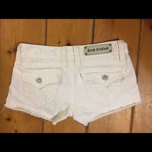 Rock Revival white Jean shorts