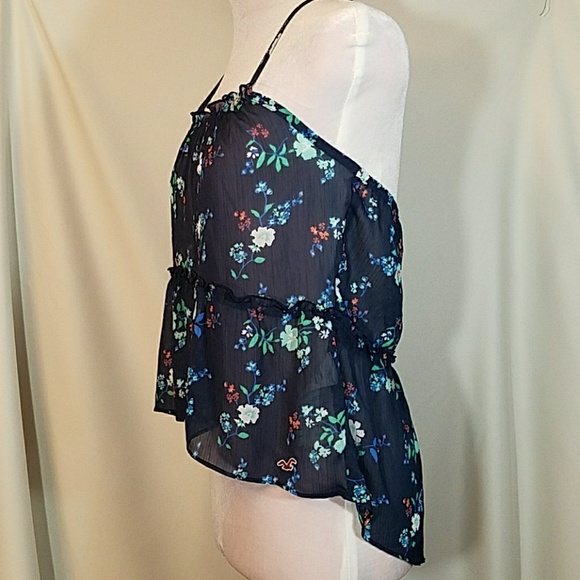 HOLLISTER Blue flower pattern tank top - Picture 3 of 5