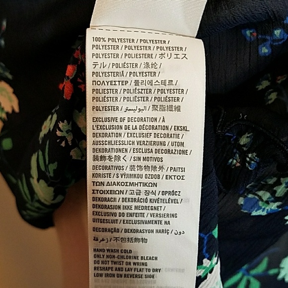 HOLLISTER Blue flower pattern tank top - Picture 5 of 5