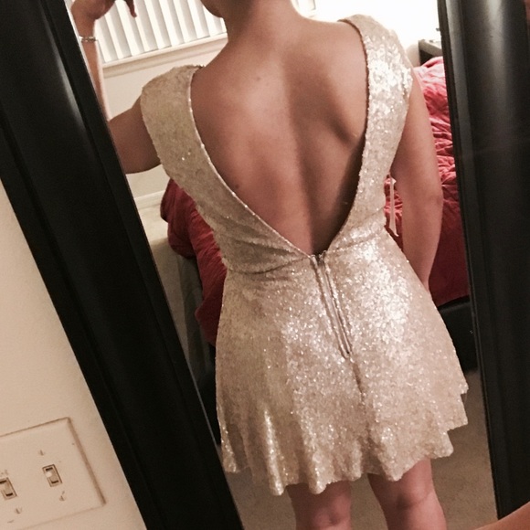 Tobi Gold Sequin Dress | NWT - Picture 6 of 8