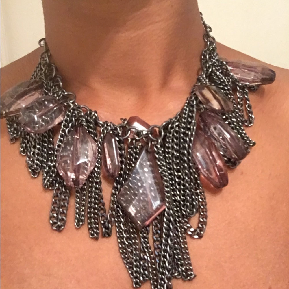 Dripping Crystals Necklace