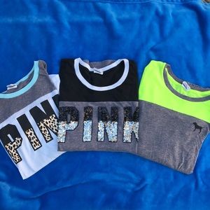 PINK 3pc Bundle 3/4 Sleeve