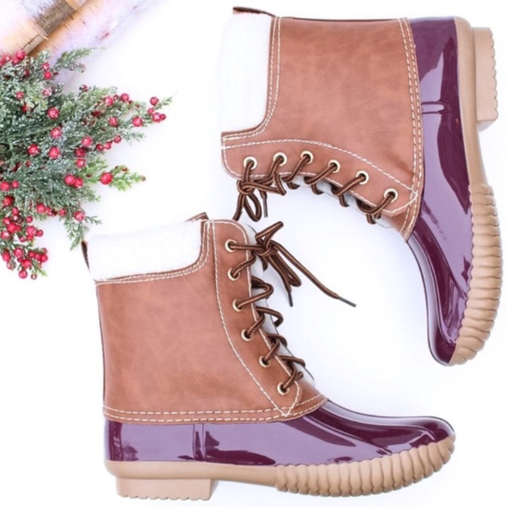 Wine Duck Boots - Picture 4 of 4