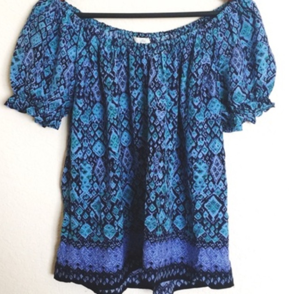 Joie off shoulder silk top
