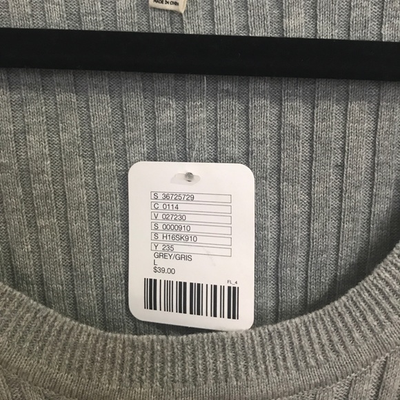 Hello Margot grey ribbed crop top - Picture 2 of 3