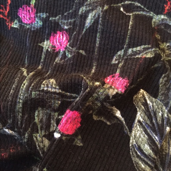 Topshop Forest Floral lace up tunic dress - Picture 6 of 8