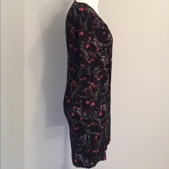 Topshop Forest Floral lace up tunic dress - Picture 4 of 8