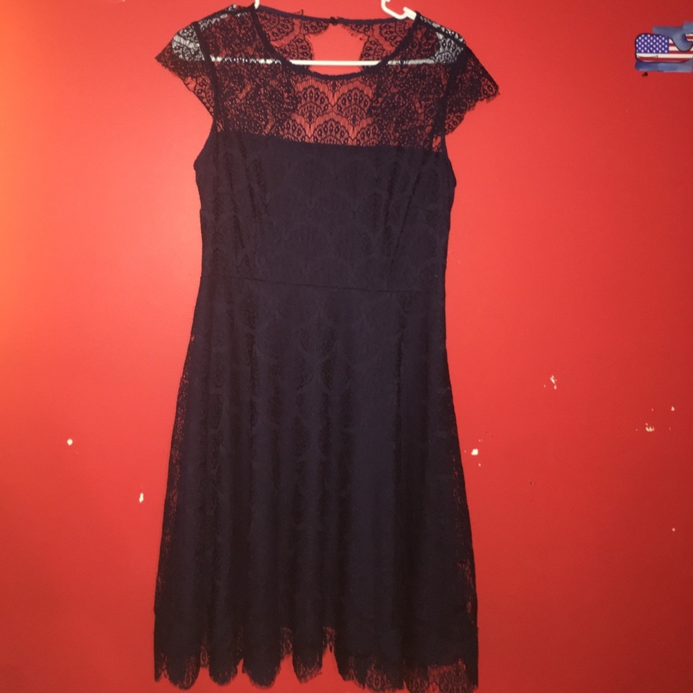 Kash and jesss lace fit and flare dress