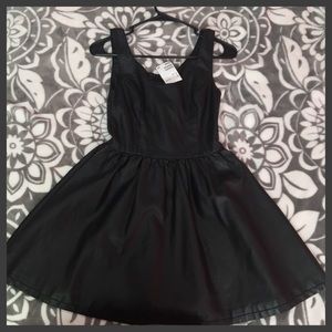 🆕Black Leather Dress NWT - Divided by H&M