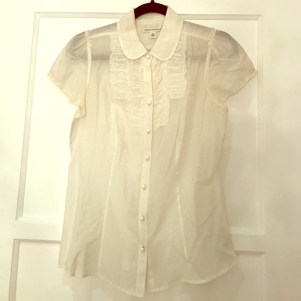 Banana Republic silk & cotton top