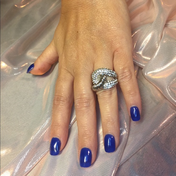 Silver (fake) Diamond Ring - Picture 1 of 1