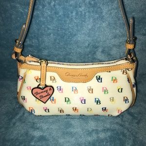 Dooney & Bourke White Signature Purse Rainbow