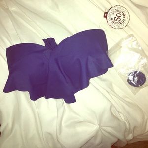 Navy blue bikini top