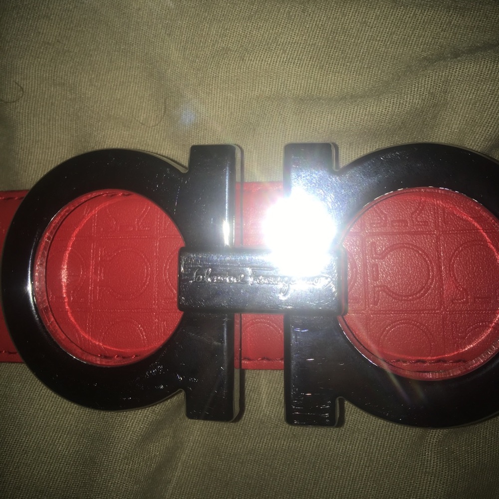 Red Ferragamo Belt