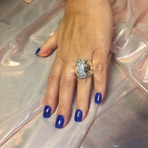 Big Silver (fake) Diamond Ring