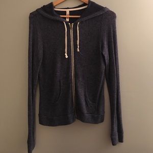 Sweater style zip jacket