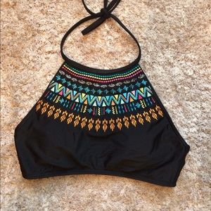Embroidered Bikini Top
