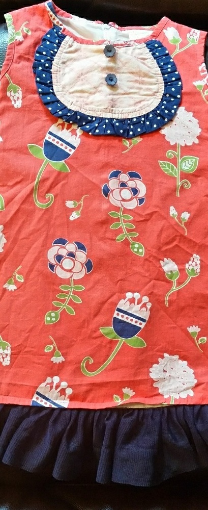 Persnickety coral floral dress size 2