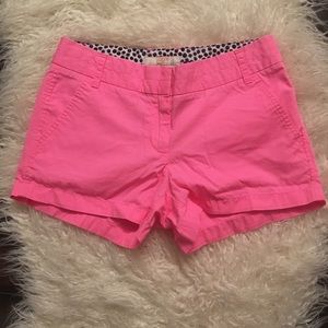 J Crew Size 2 hot pink shorts