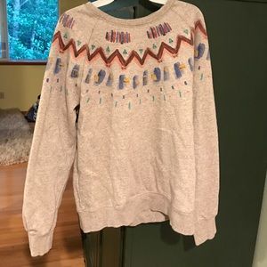 H&M paint crewneck sweater size small